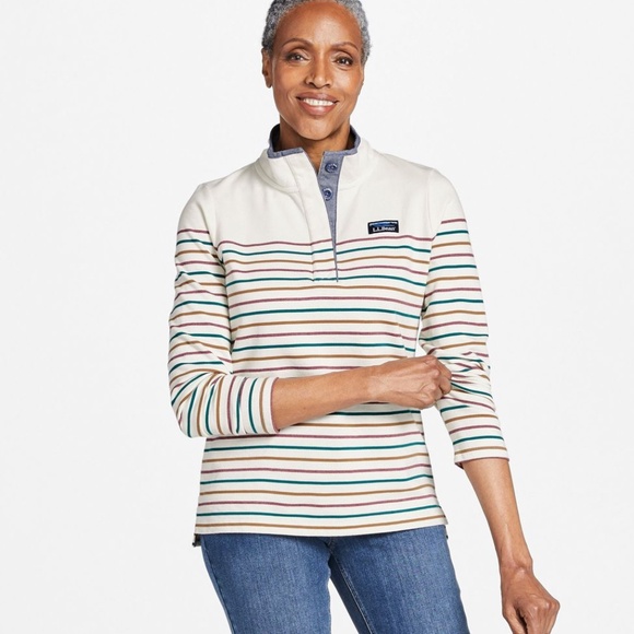 LL Bean striped‎ rugby henley - Picture 2 of 9